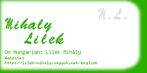 mihaly lilek business card